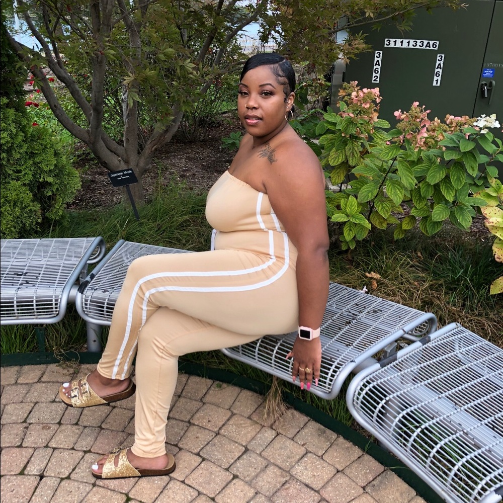 Khaki jumpsuit s-xl - Picture 2 of 5